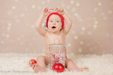 Allenjoy Champagne Sparkling Lights Bokeh Backdrop for Baby