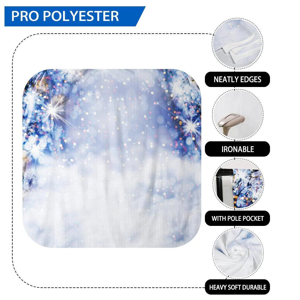 Allenjoy Bokeh Sparkling Glitter Christmas Snow Branch Backdrop - Allenjoystudio