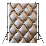 Allenjoy Backdrop Brown  Tufted Retro Style Soft Weave Fabric Furniture