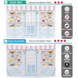 Allenjoy Candy Store Ice Cream Blue Birthday Backdrop - Allenjoystudio