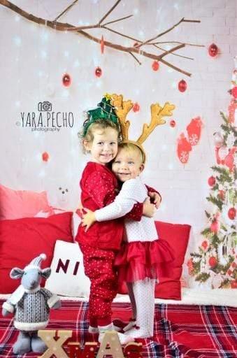 Allenjoy Christmas Bedroom Tree Bear Indoor Backdrop - Allenjoystudio