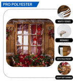 Allenjoy Christmas Wood House Window Gift Backdrop - Allenjoystudio