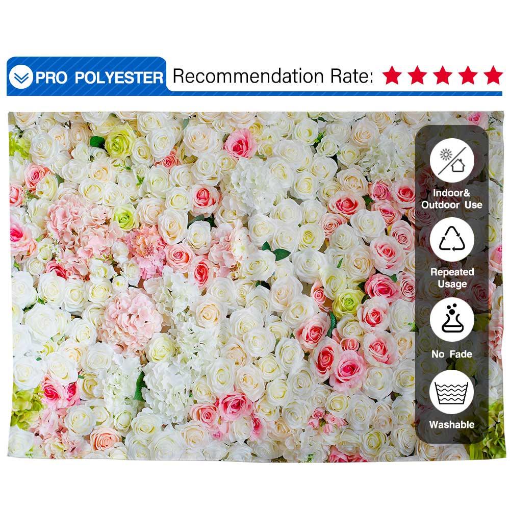 Allenjoy Backdrop Colorful Flowers Valentines Day Background for Photo Studio - Allenjoystudio