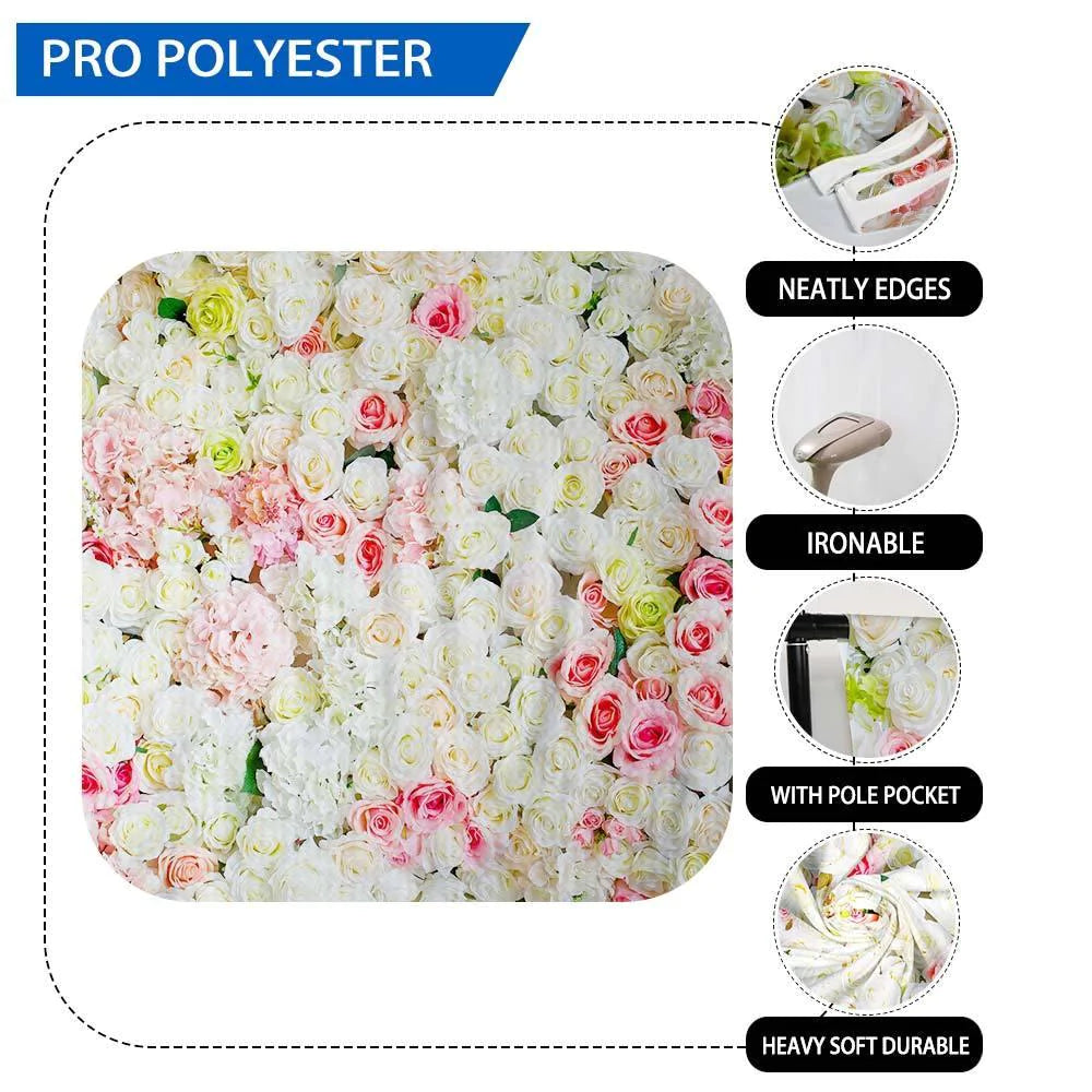 Allenjoy Backdrop Colorful Flowers Valentines Day Background for Photo Studio - Allenjoystudio