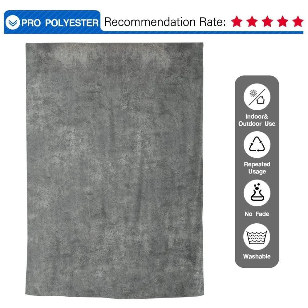 Allenjoy Backdrop Dark Grey Textured Abstract Cloth Photographic Background - Allenjoystudio
