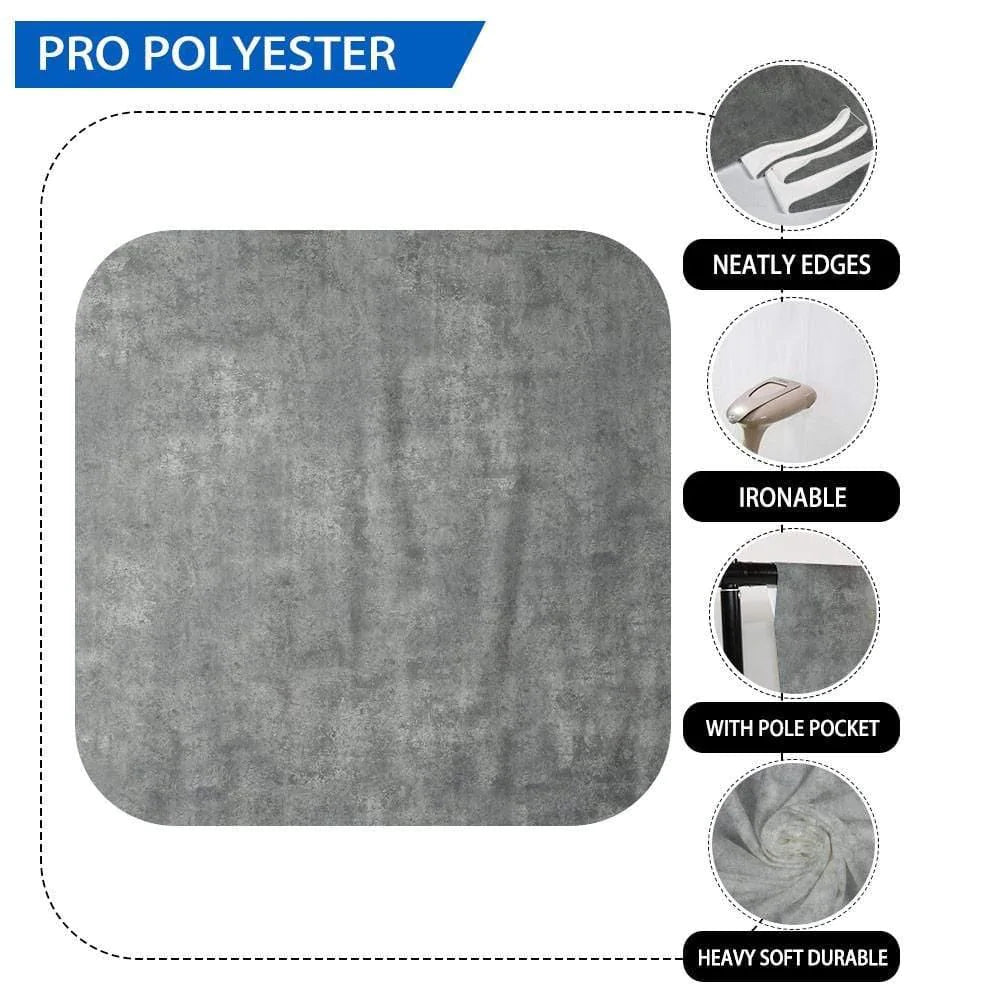 Allenjoy Backdrop Dark Grey Textured Abstract Cloth Photographic Background - Allenjoystudio