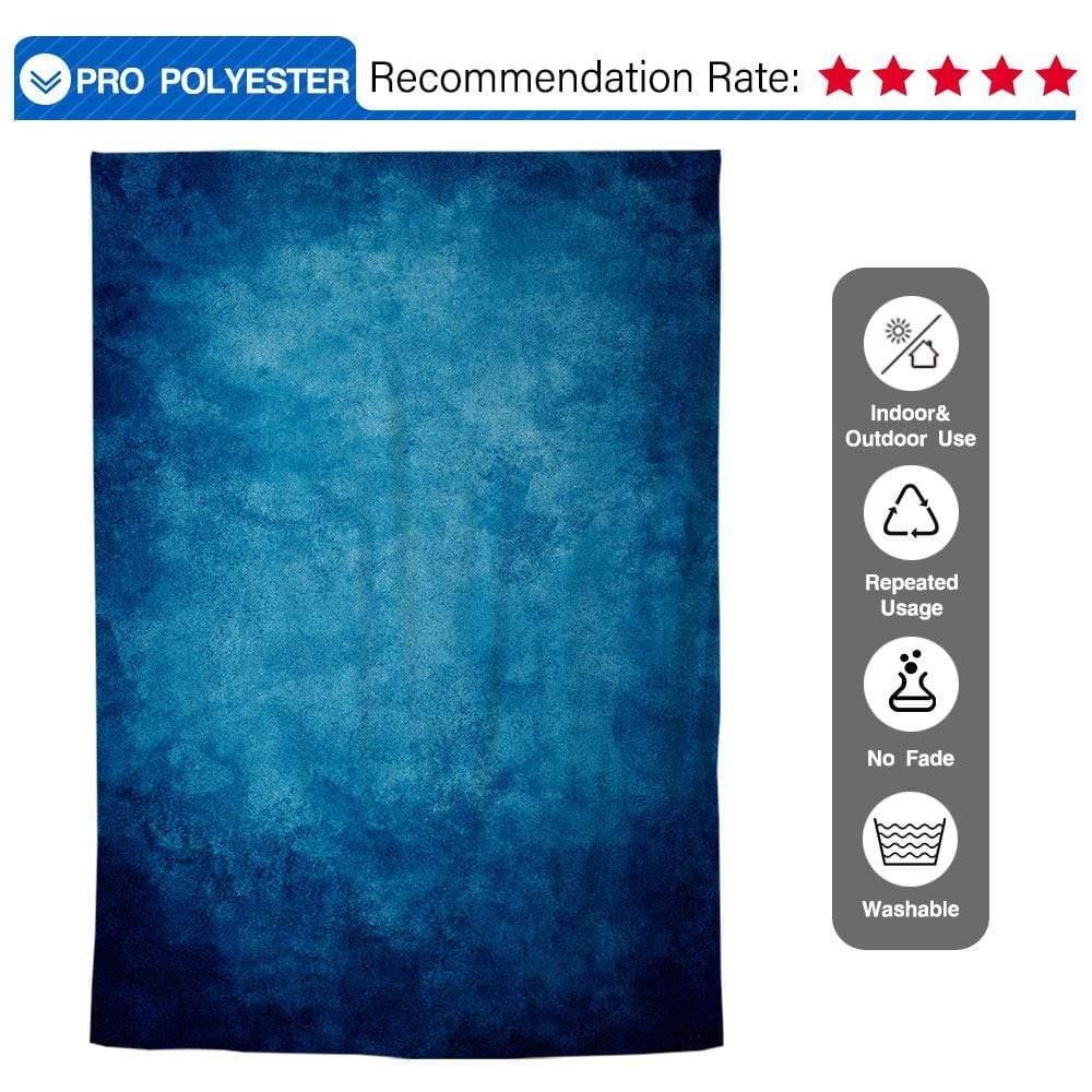 Allenjoy Backdrop Design Azure Blue Abstract Textured Cloth for Photographic Studio - Allenjoystudio
