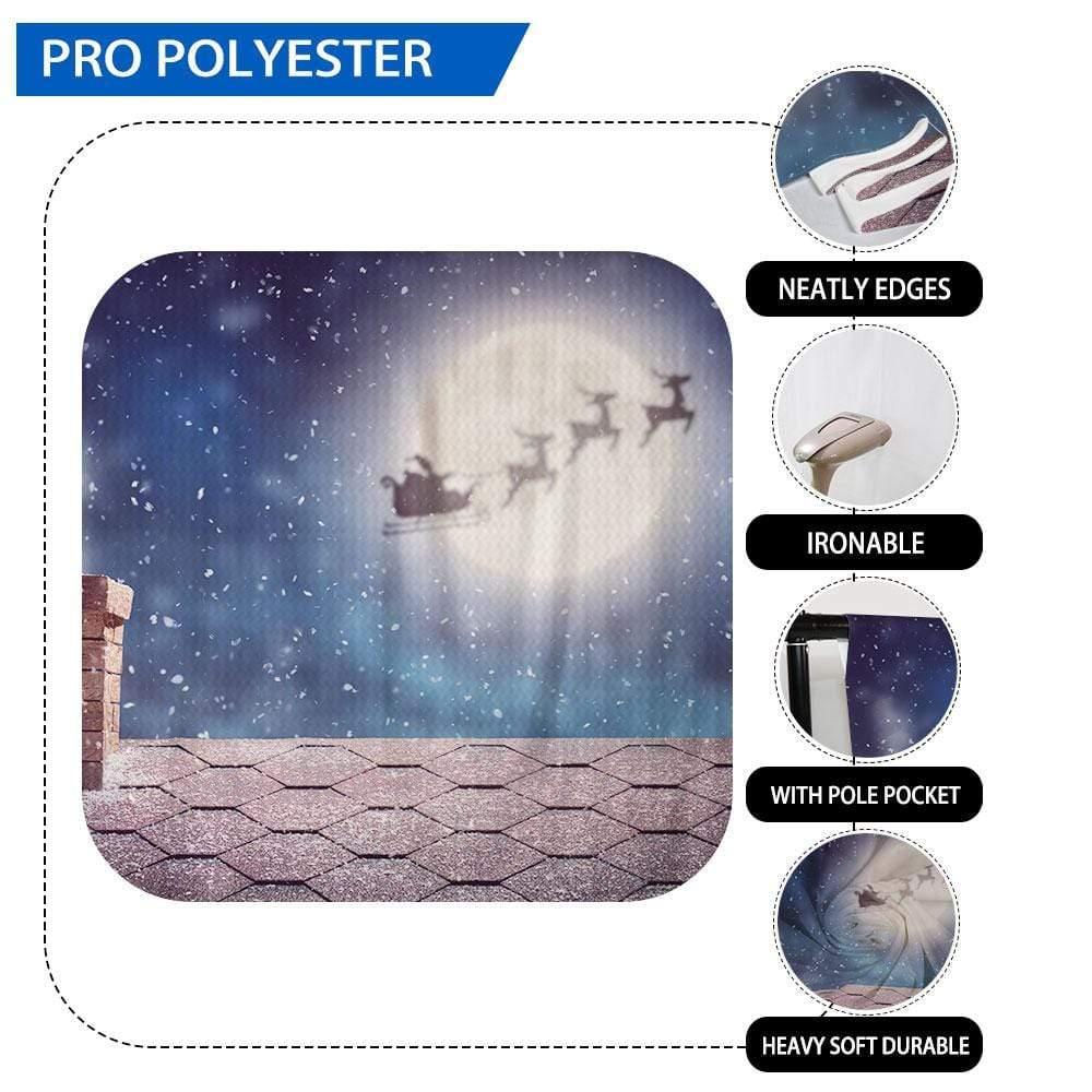 Allenjoy Christmas Santa Claus in the Night Starry Sky Backdrop - Allenjoystudio