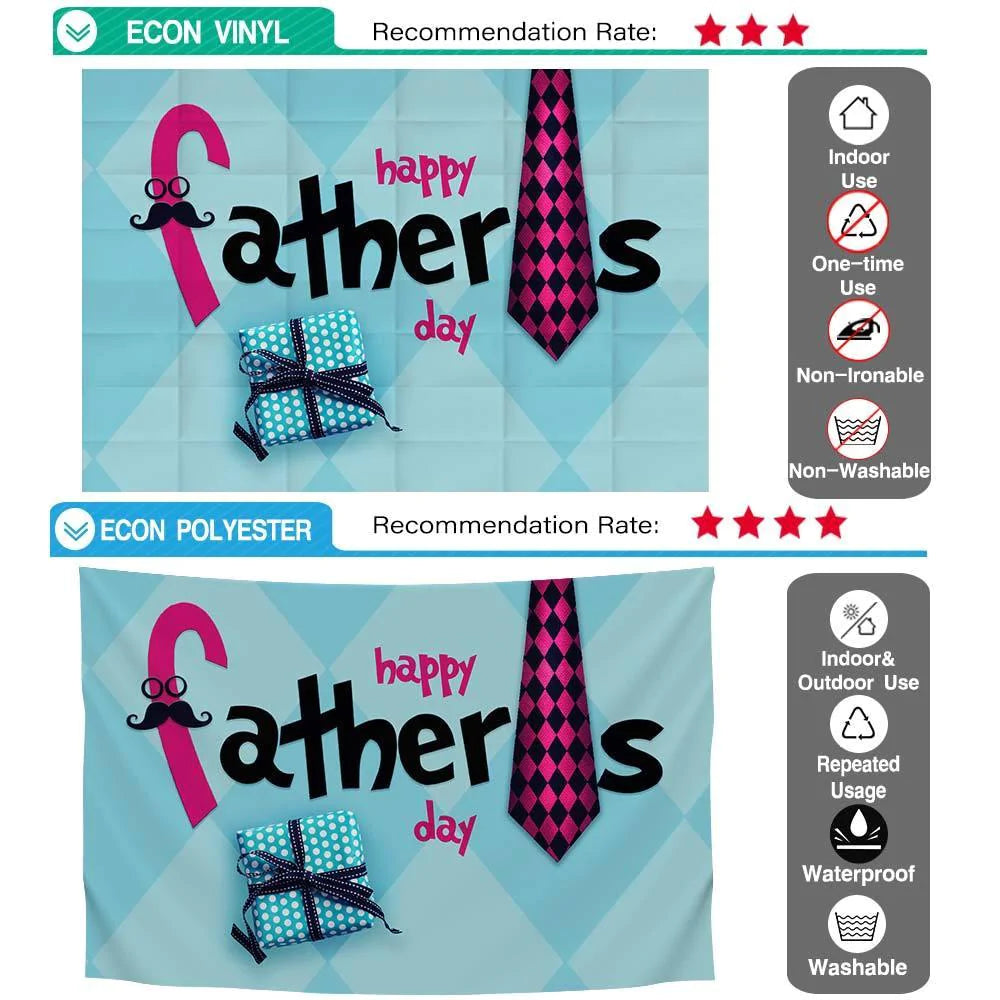 Allenjoy Father's Day Blue Lattice Gift Tie Backdrop - Allenjoystudio