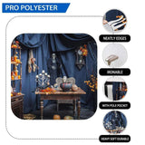 Allenjoy Halloveen Gloomy Witch House Pumpkin Spider Backdrop - Allenjoystudio