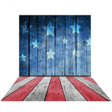 Allenjoy Independence Day Backdrop National Flag Wood Floor