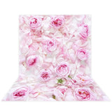 Allenjoy Pink Flowers Wall Backdrop