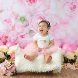 Allenjoy Pink Flowers Wall Backdrop - Allenjoystudio