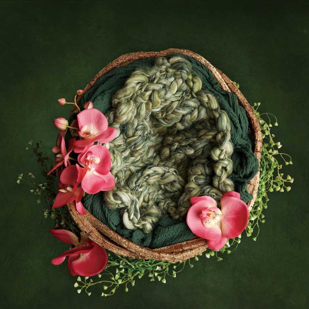 Allenjoy Dark Olive Green Old Master Portrait Backdrop - Allenjoystudio