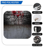 Allenjoy Blood on Brick Wall Horror Halloween Bacckdrop - Allenjoystudio