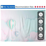 Allenjoy Hot Air Balloon Green and Pink Cloud for Children Photography - Allenjoystudio