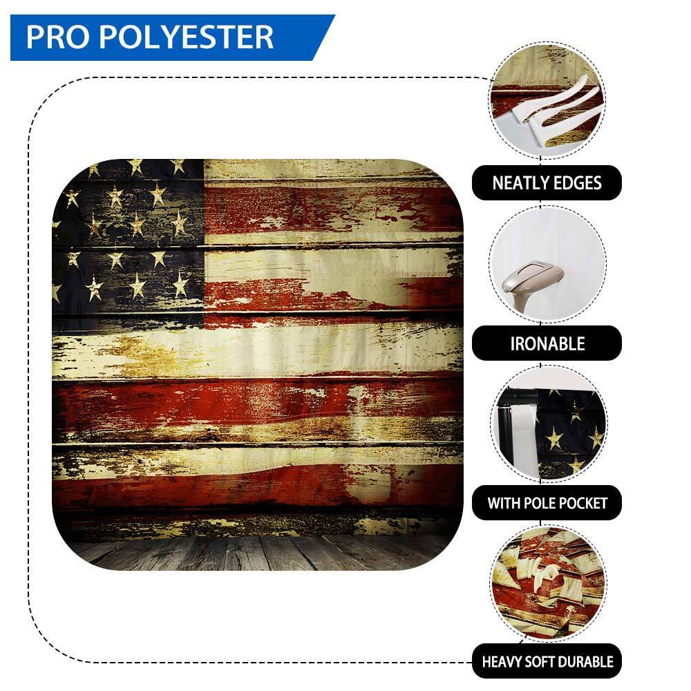 Allenjoy Flag of the USA Wood Backdrop for Independence Day - Allenjoystudio
