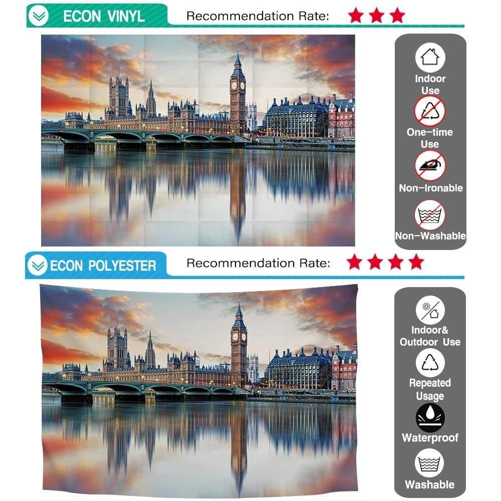 Allenjoy Backdrop Locations Big Ben and Houses of Parliament in England - Allenjoystudio