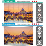 Allenjoy Backdrop Locations Night View of Papal Basilica of Saint Peter Photocall - Allenjoystudio