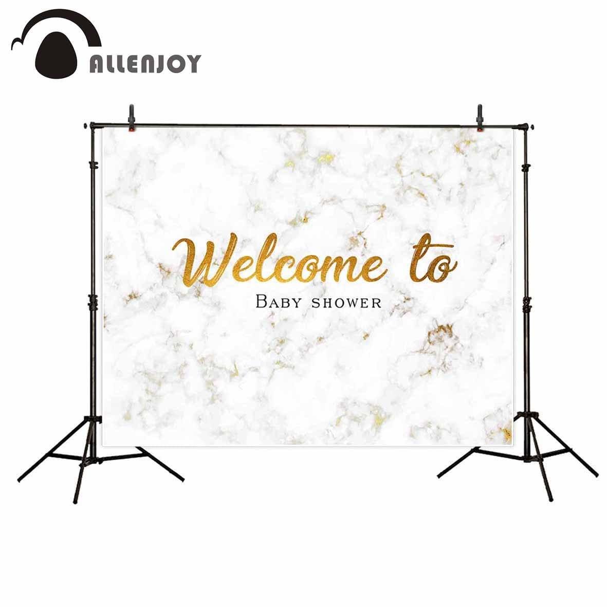 Allenjoy Backdrop Marble Wedding Custom Baby Shower Background Photocall Photo Studio - Allenjoystudio