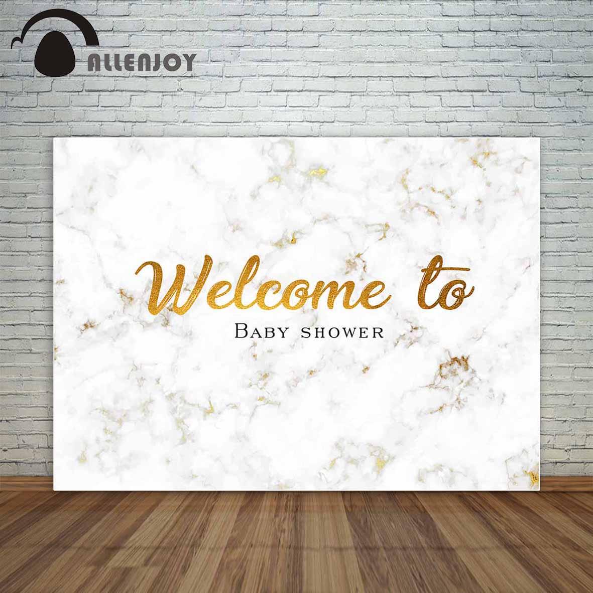 Allenjoy Backdrop Marble Wedding Custom Baby Shower Background Photocall Photo Studio - Allenjoystudio