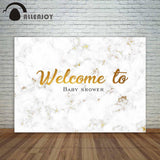 Allenjoy Backdrop Marble Wedding Custom Baby Shower Background Photocall Photo Studio - Allenjoystudio