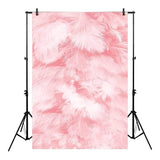 Allenjoy Backdrop Modern Pink Abstract Feathers  for Girls Baby Shower Photostudio