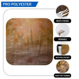 Allenjoy Dark Orange and Brown Abstract Backdrop - Allenjoystudio