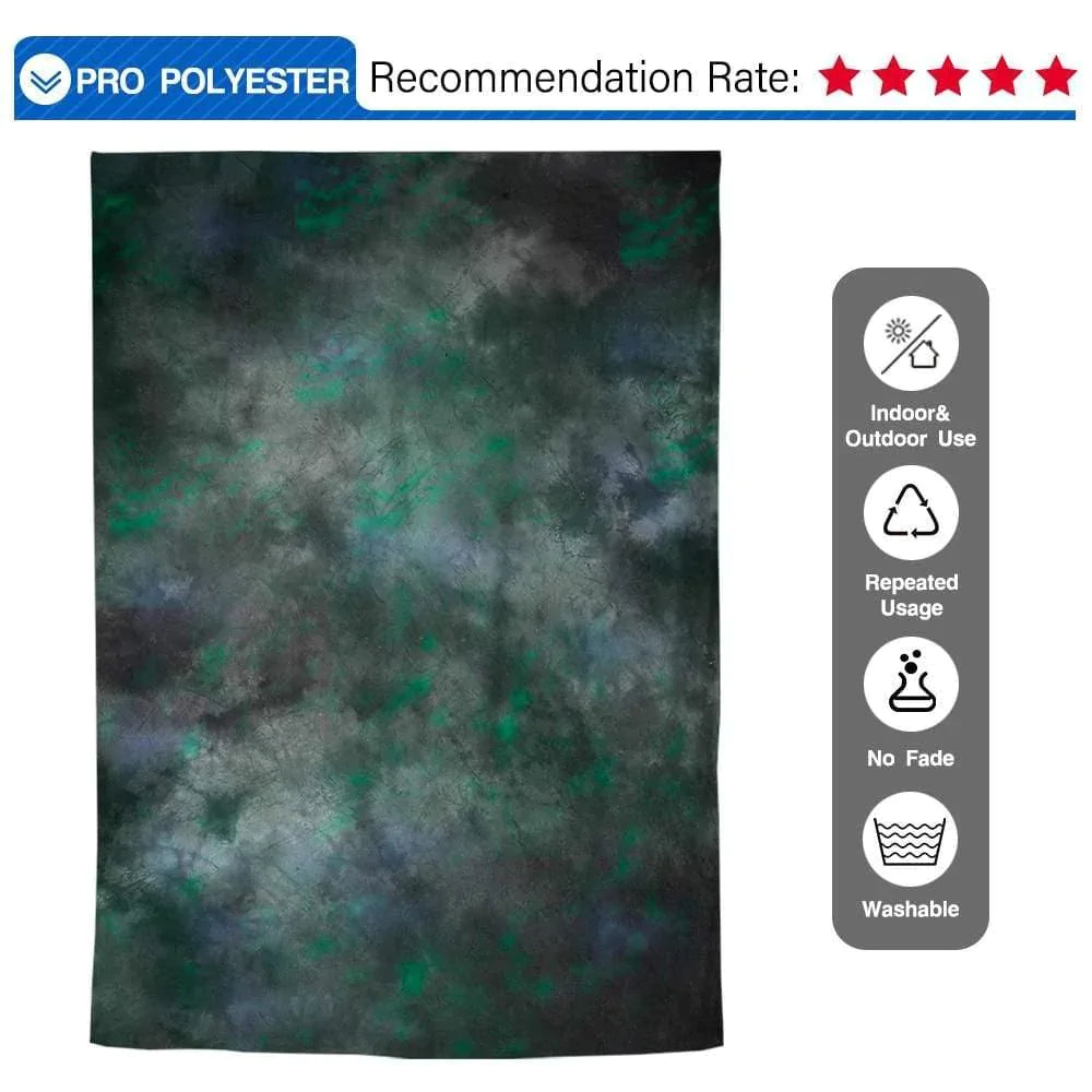 Allenjoy Retro Black and Green Photography Backdrop - Allenjoystudio