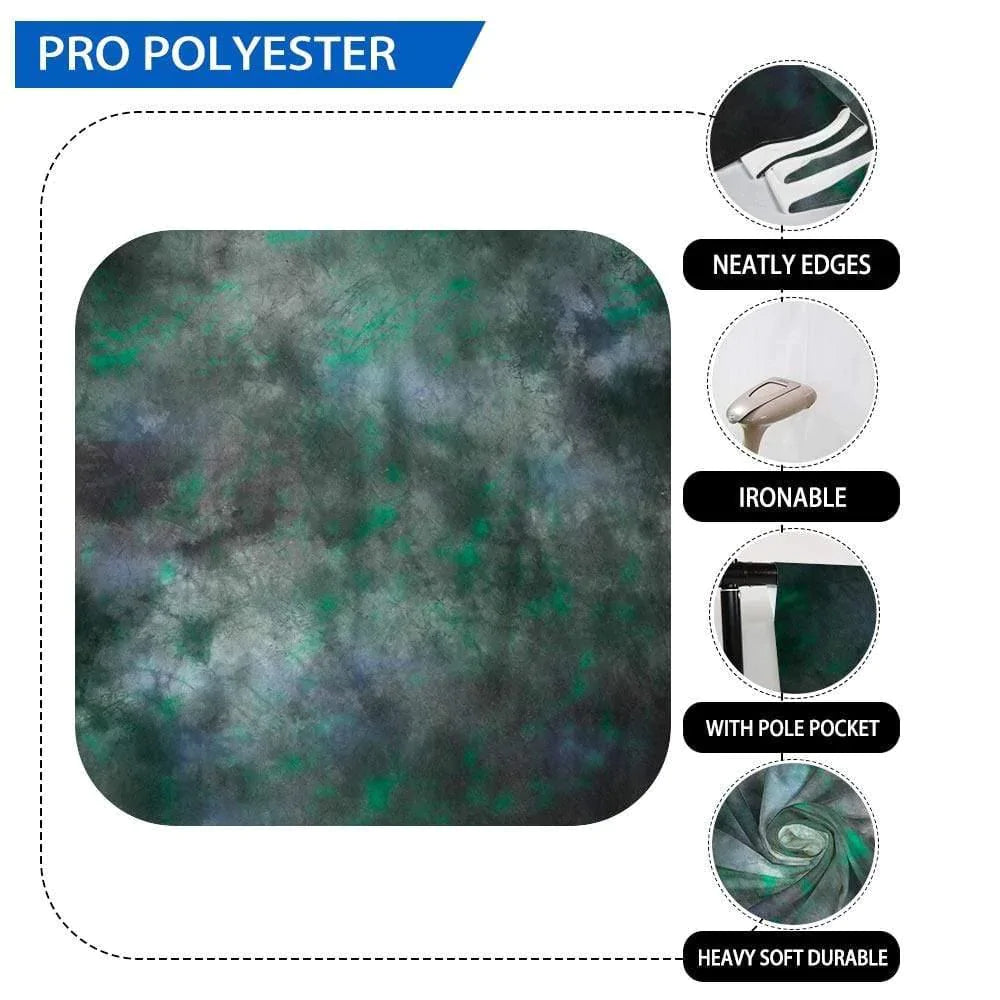 Allenjoy Retro Black and Green Photography Backdrop - Allenjoystudio