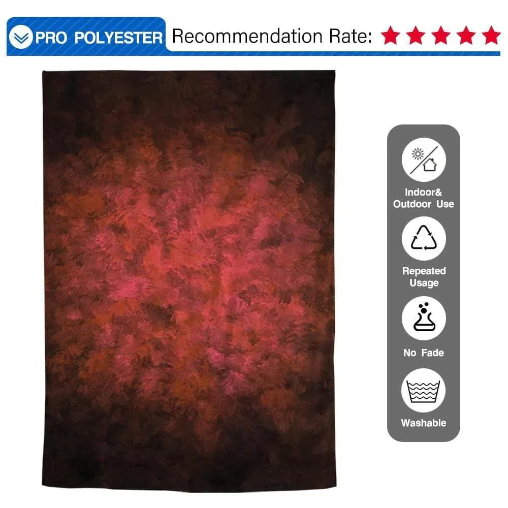 Allenjoy Red Abstract Texture Backdrop - Allenjoystudio