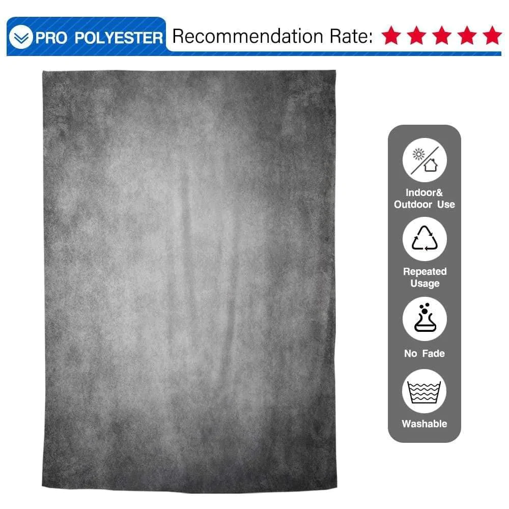 Allenjoy Abstract Grey Portrait Photography Backdrop - Allenjoystudio