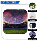 Allenjoy Backdrop Sports Fireworks over the Football Field - Allenjoystudio