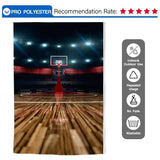 Allenjoy Sports Backdrop Light Flicker in Basketball Court - Allenjoystudio