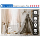 Allenjoy Gray Tent White Floor Photographic Bedroom Backdrop - Allenjoystudio