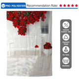 Allenjoy Rose Chair Outdoor White Wall Wedding Photography Backdrop - Allenjoystudio