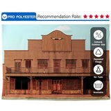 Allenjoy Backdrop Western Brick Red Wilderness Bar for Travel Photographic Background - Allenjoystudio