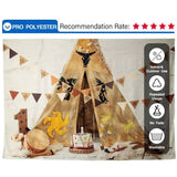 Allenjoy Wild One Tent 1st Birthday Cake Smash Background - Allenjoystudio