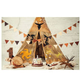 Allenjoy Wild One Tent 1st Birthday Cake Smash Background