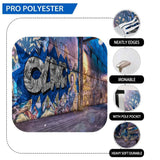 Allenjoy Backdrops Graffiti Street Broken Blue Night Background for Background - Allenjoystudio