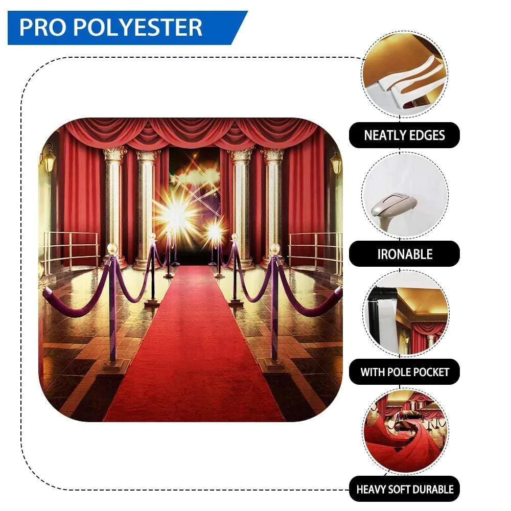 Allenjoy Backgroud for Photo Red Carpet Hollywood  Party Celebration Backdrop - Allenjoystudio