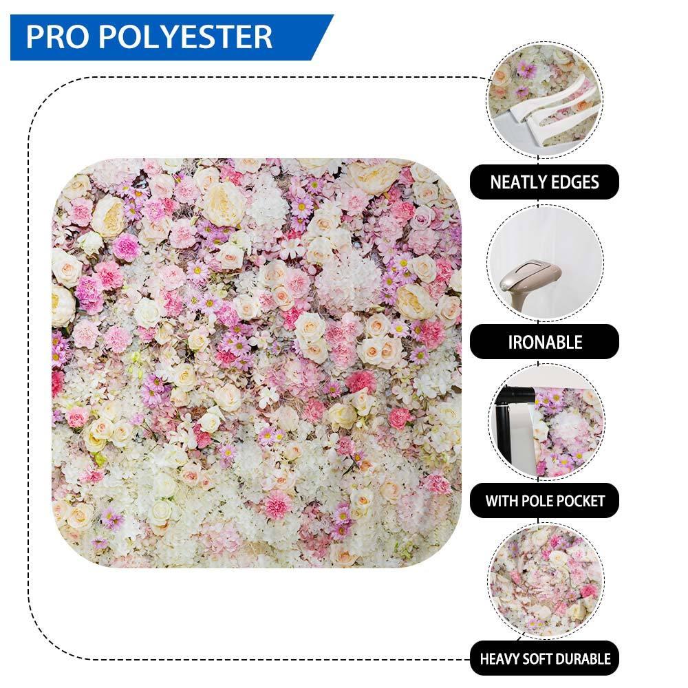 Allenjoy Background for Photo Shoots  Spring Flowers for Wedding Baby Shower Photo Studio - Allenjoystudio