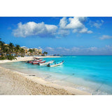 Allenjoy Blue Sea Beach Summer City Backdrop