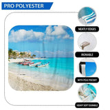 Allenjoy Blue Sea Beach Summer City Backdrop - Allenjoystudio