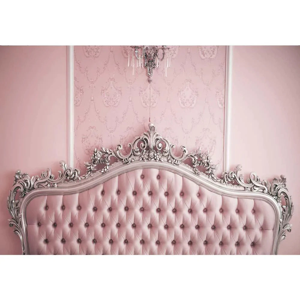 Allenjoy Pink Classical Headboards Tufed Photography Backdrop - Allenjoystudio