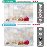 Allenjoy Bokeh Shimmer Dots Balls Snow Christmas Backdrop - Allenjoystudio