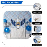 Allenjoy Balloons Blue Boy Birthday  Backdrop Designed by Panida Phillips - Allenjoystudio