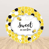 Allenjoy Bee Sweet Round Backdrop