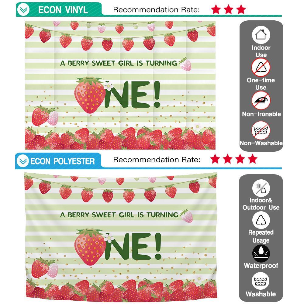 Allenjoy Berry Sweet Backdrop for 1st Birthday - Allenjoystudio