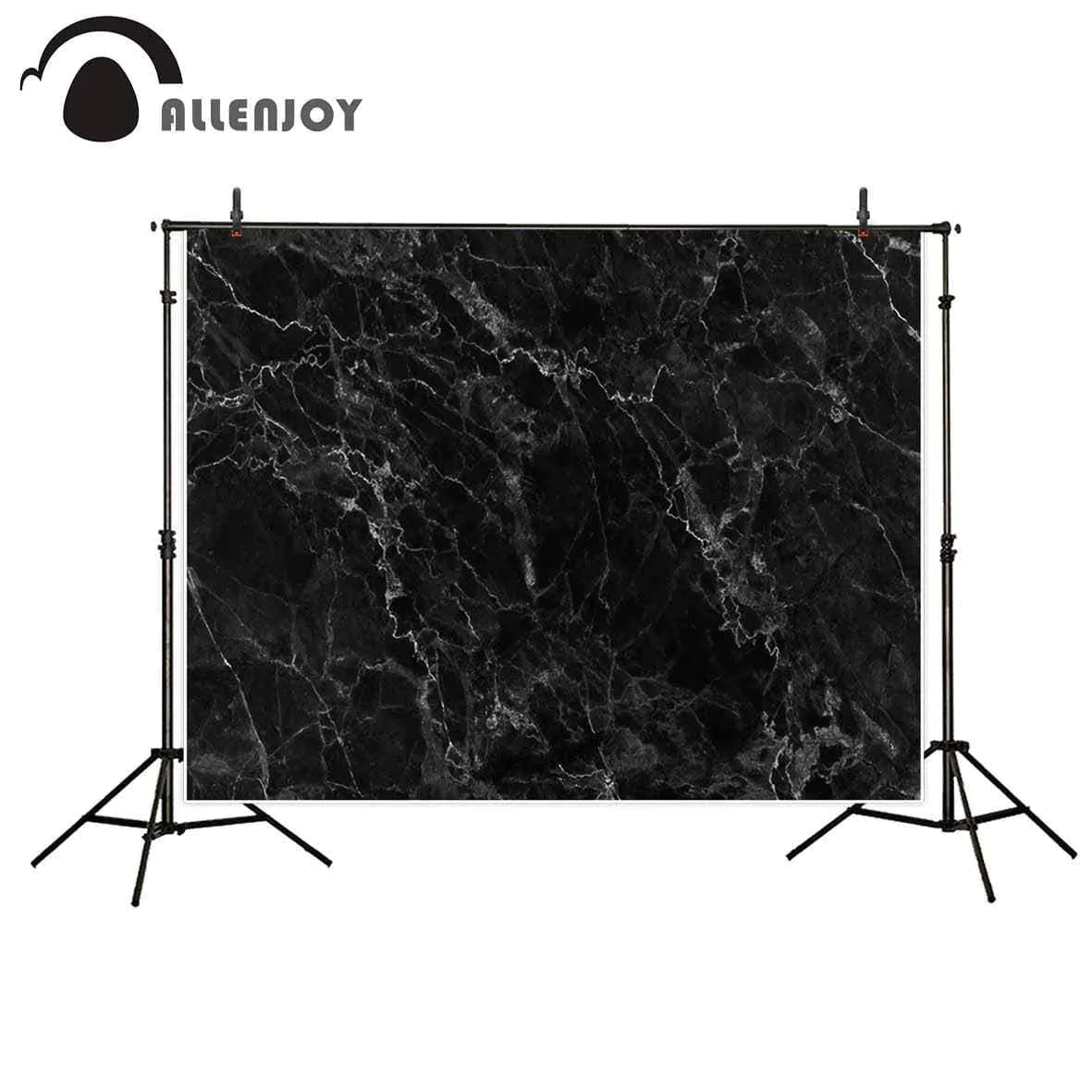 Allenjoy Black Marble Gray Natural Pattern Party Decoration Wedding Background Photocall - Allenjoystudio